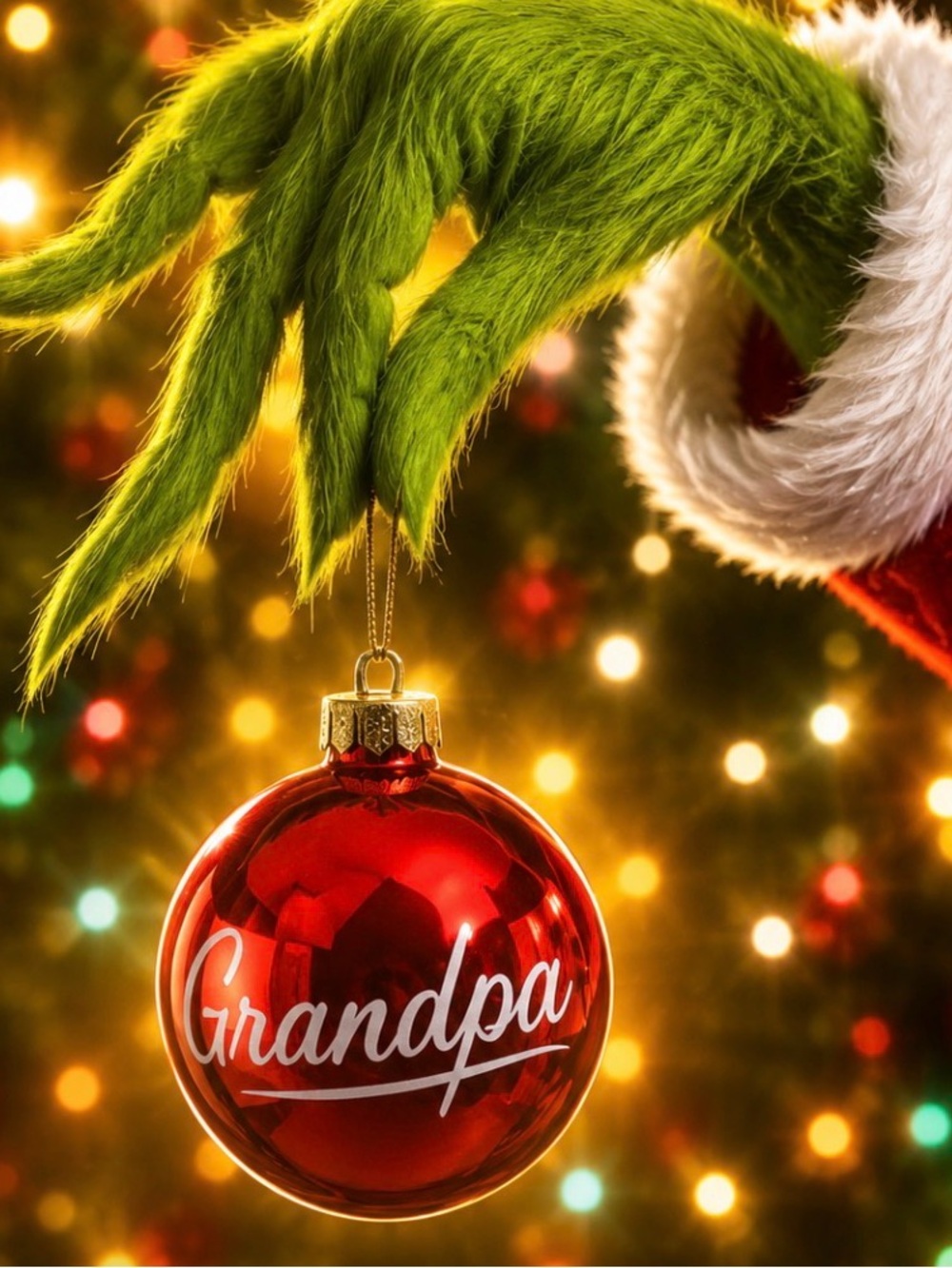Vestal Red Grandma & Grandpa Holiday Ornaments - 2 Piece Set